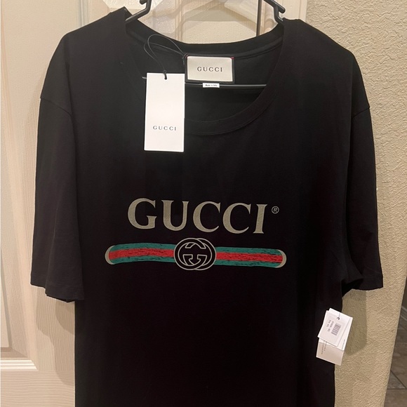 Gucci Other - Men’s Black Gucci Oversized Logo T-Shirt with Tags